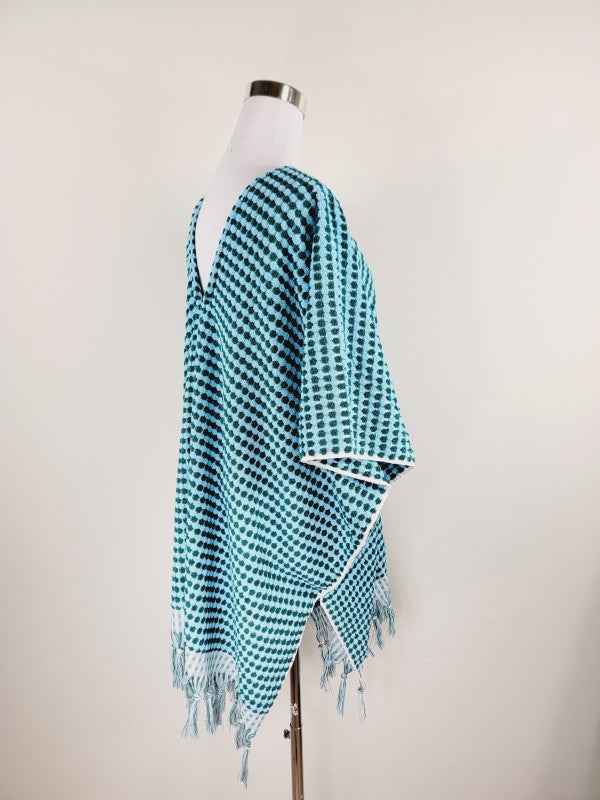 One Size Everyday Cover Up Towel – Beach Perfect , Pom Pom B