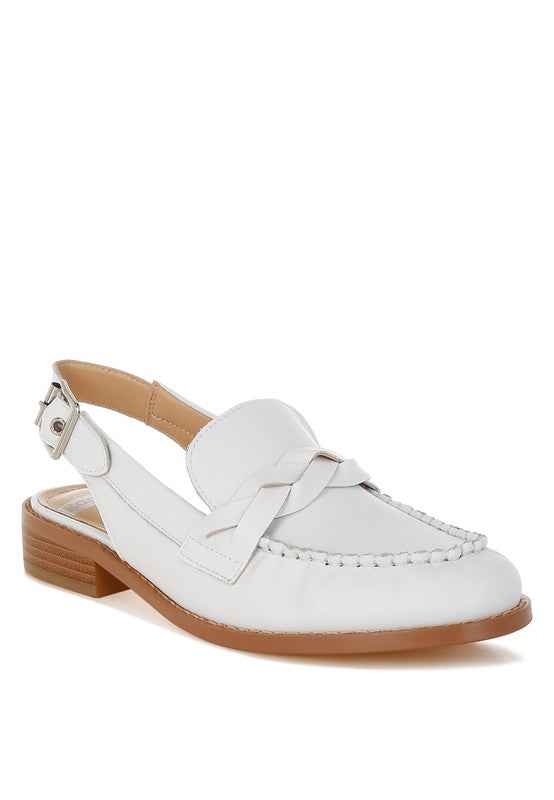 Jemykin Genuine Leather Loafer Sandals