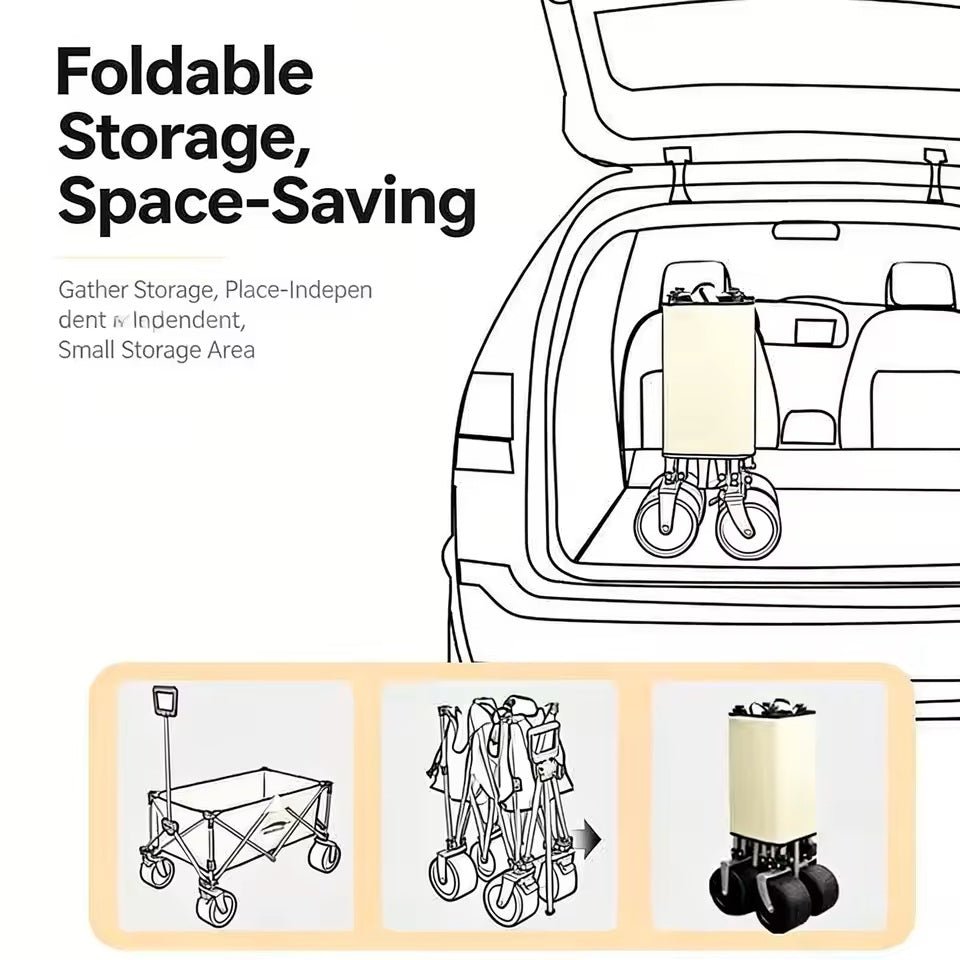 330 lb all-terrain folding utility wagon – product image 8