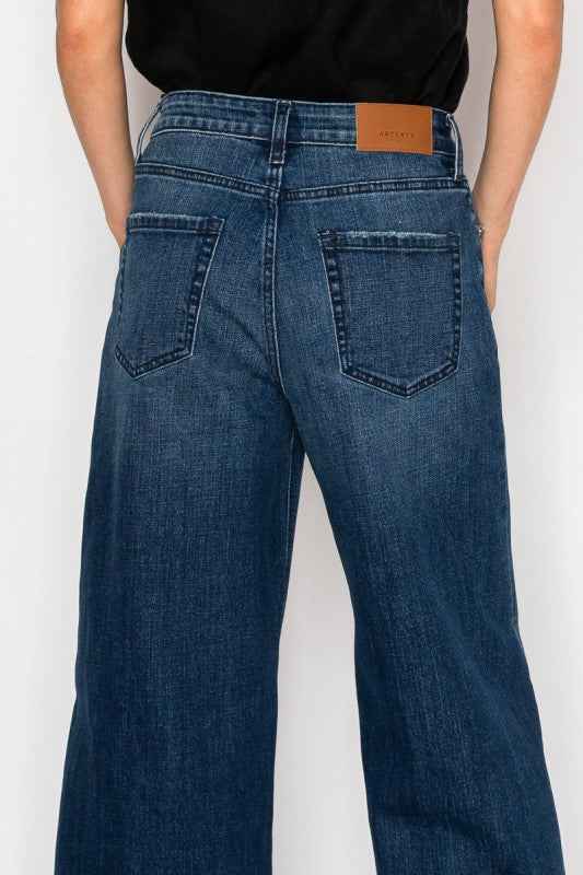 Athena Inseam Transfer High Rise A-Wide Jeans