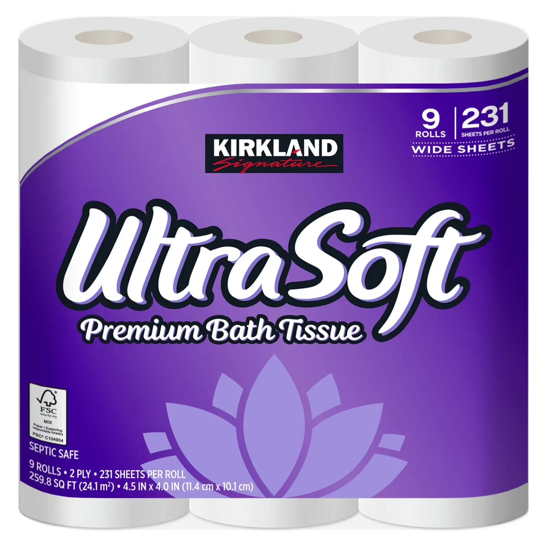 Kirkland Signature Ultra Soft Bath Tissue, 2-Ply, 231 Sheets, 36 Rolls Costco