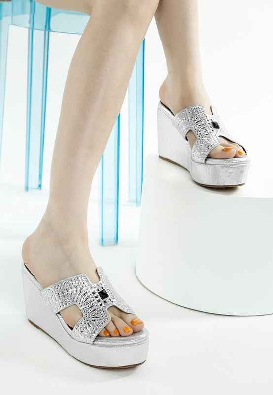 Marnier Diamante & Rhinestone Detail Sandals