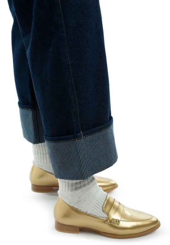 Noshiya Patent Pleather Penny Loafers