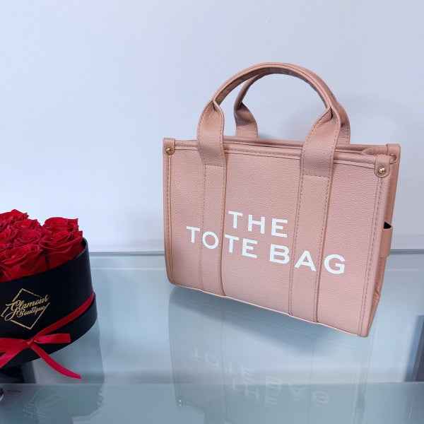 Design Tote Bag Medium Size Beige