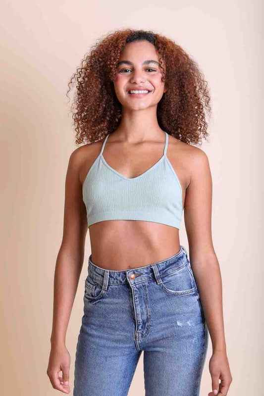 Tattoo Mesh Racerback Bralette