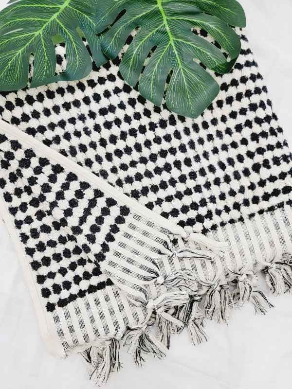 Bath Towels, Organic Turkish Cotton Pom Pom Towels