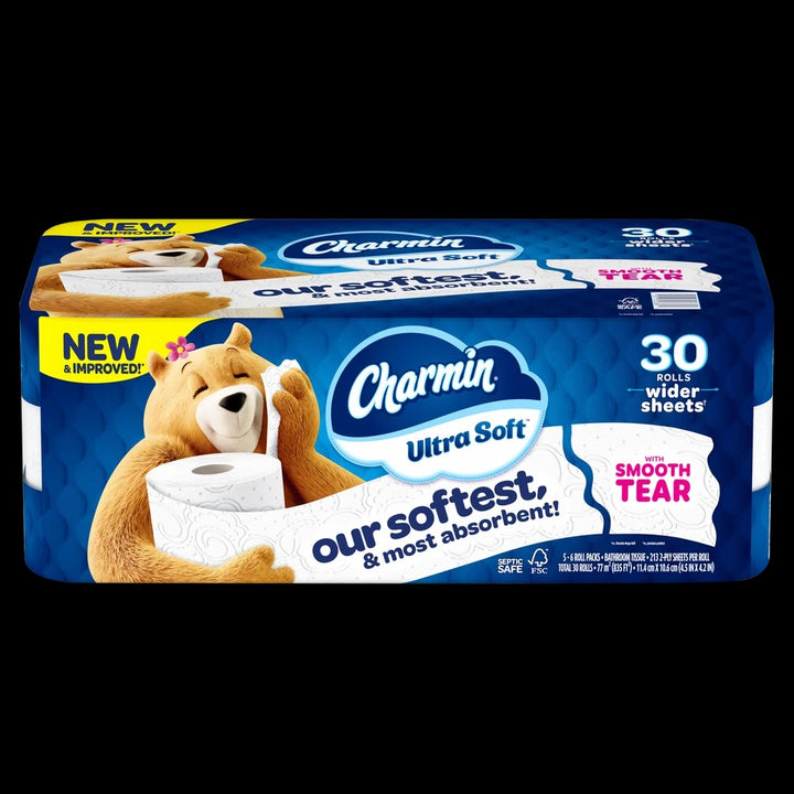 Charmin Ultra Soft Bath Tissue, 2-Ply, 213 Sheets, 30 Rolls Costco
