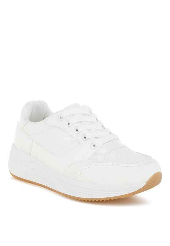 Subasa Chunky Mesh Lace Up Sneakers