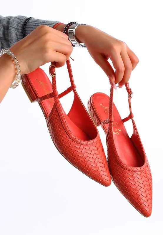 Kurina Woven Slingback Sandals