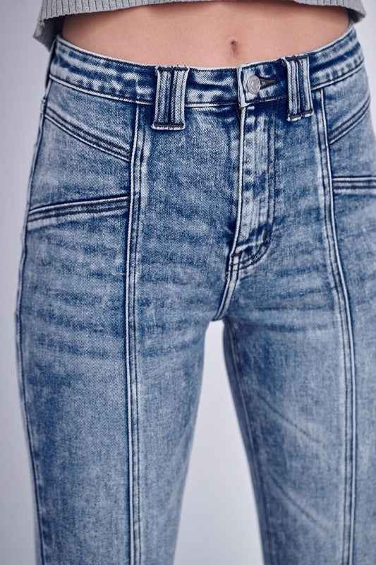 AT1026FLM High Rise Stretch Flare Jeans