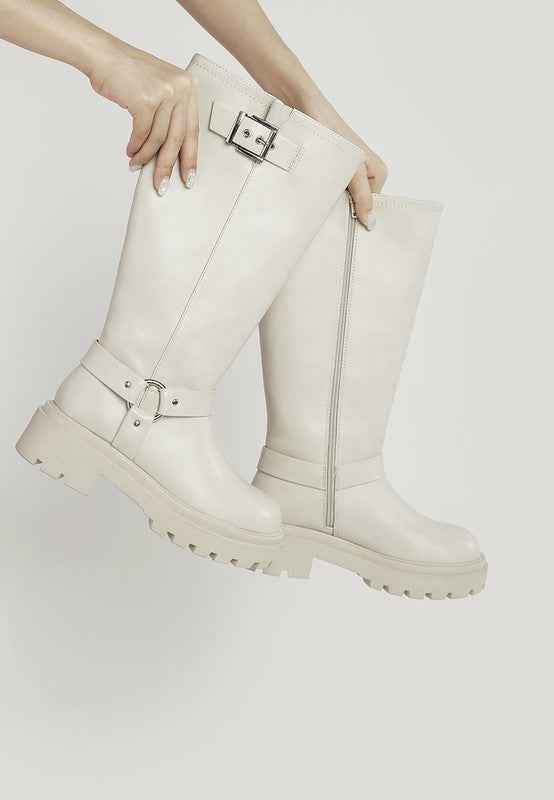 Taimen Harnes Detail Long Boots