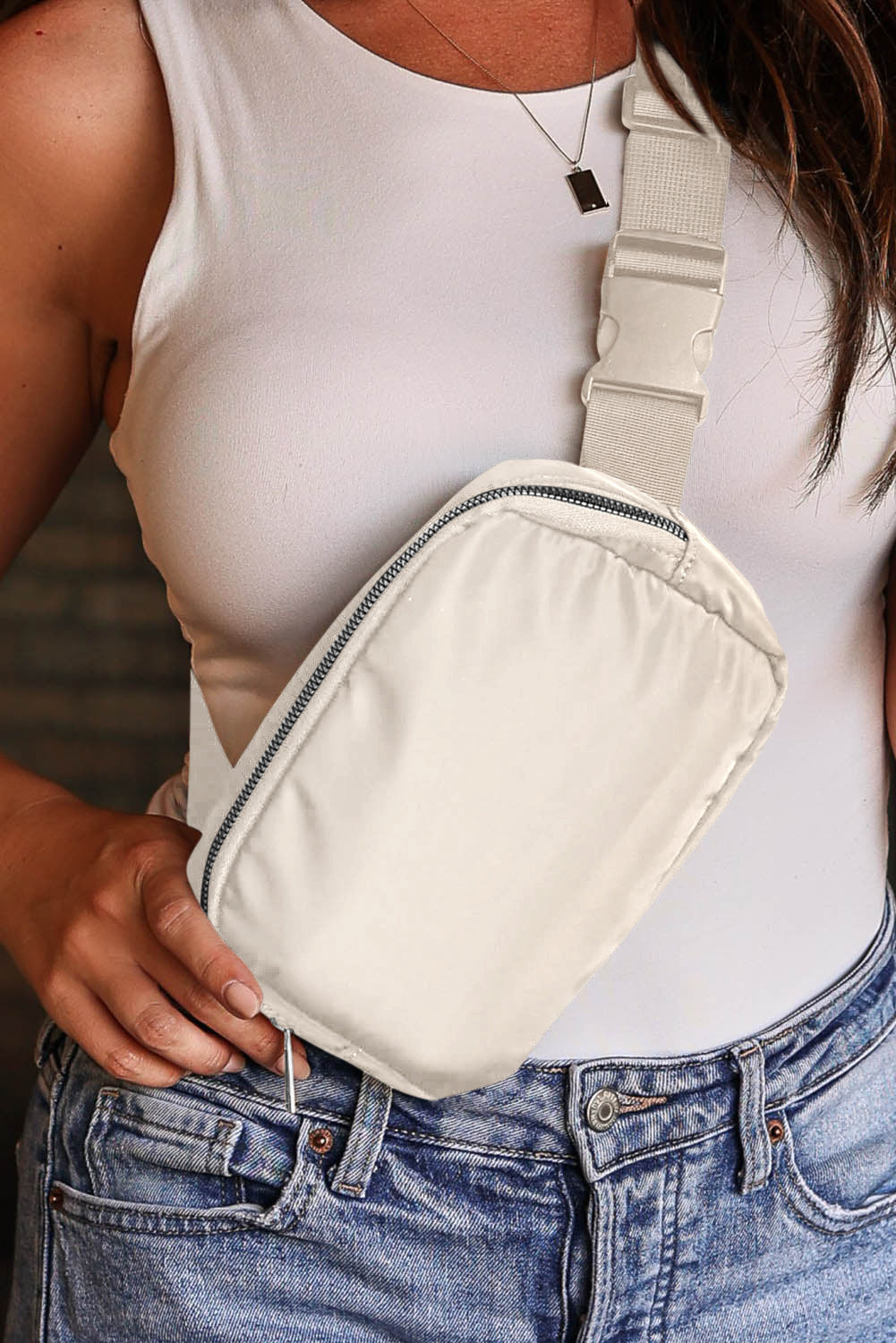 Casual Waterproof Zipped Crossbody Chest Bag 20*5*14cm Dear-Lover Dropshipping