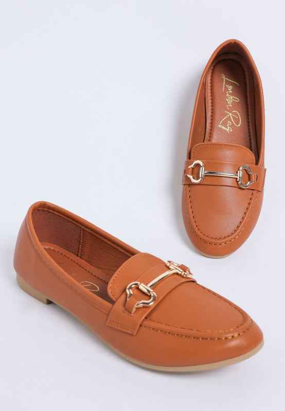 Pingle Horsebit Faux Leather Loafers