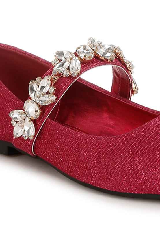 Flavia Diamante Brooch Glitter Ballerinas