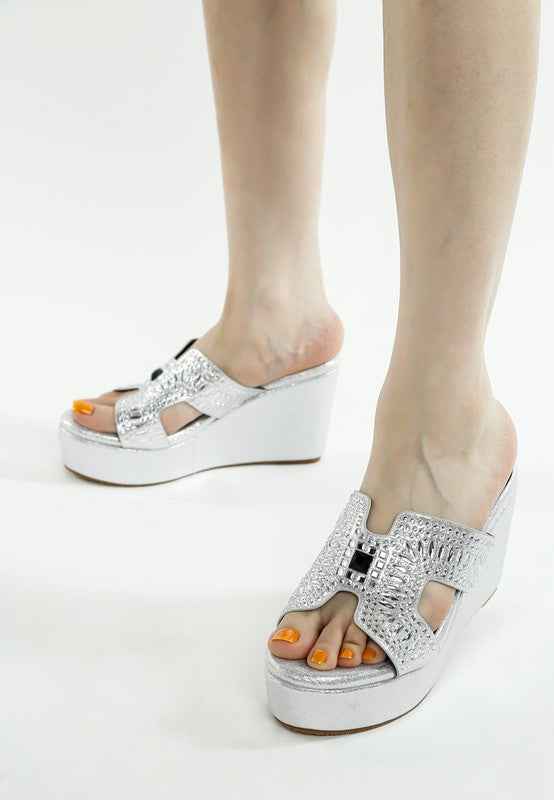 Marnier Diamante & Rhinestone Detail Sandals