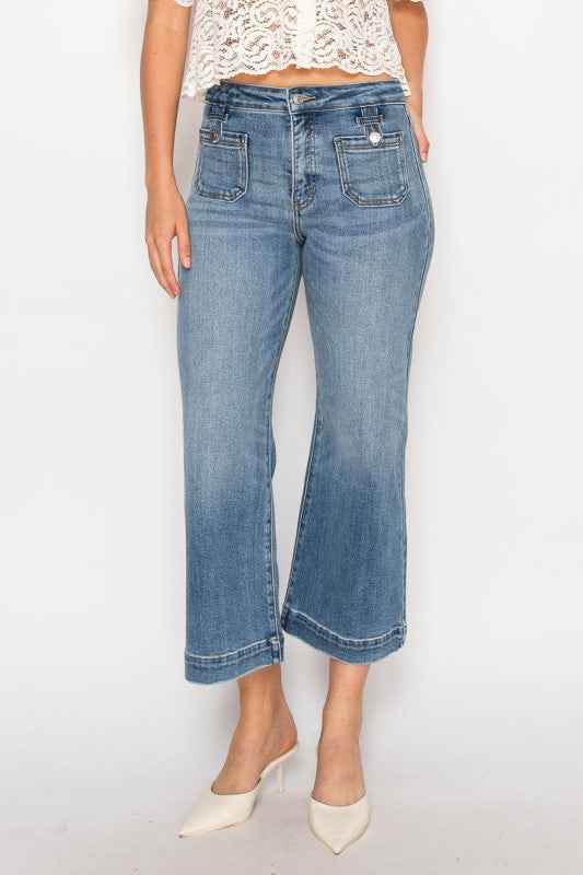 Aurelia High Rise Crop Palazzo Tummy Control