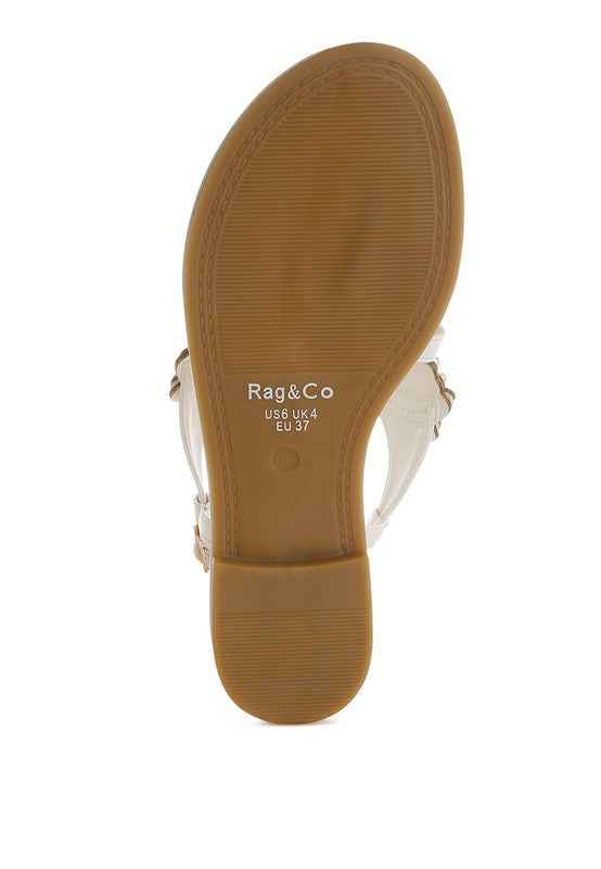 Nayasa Pin Buckle Pearls Flats