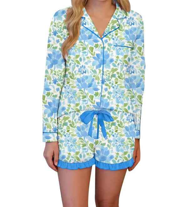 PREORDER Spring 2026 - Blue Blossom Pajama Set - F