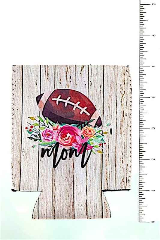FOOTBALL MOM PRINT CUP SLEEVE