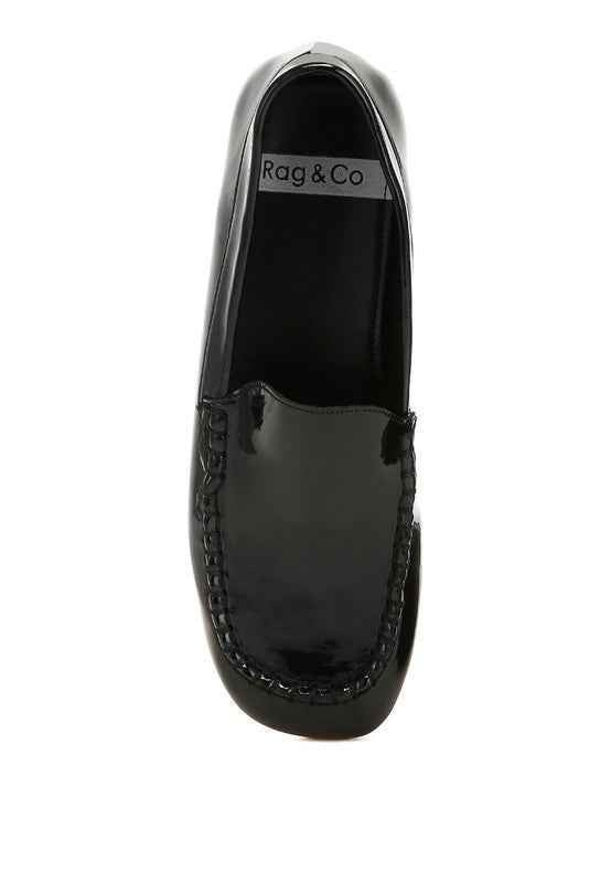 Dama Patent Pleather Loafers