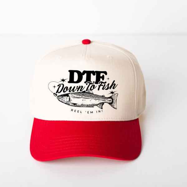 DTF Down To Fish Canvas Trucker Hat
