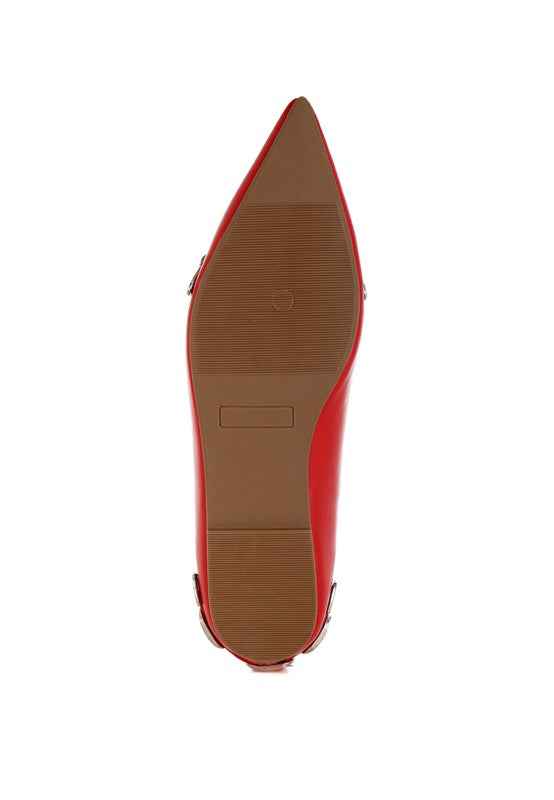 Golini Belt Buckle Detail Ballerinas