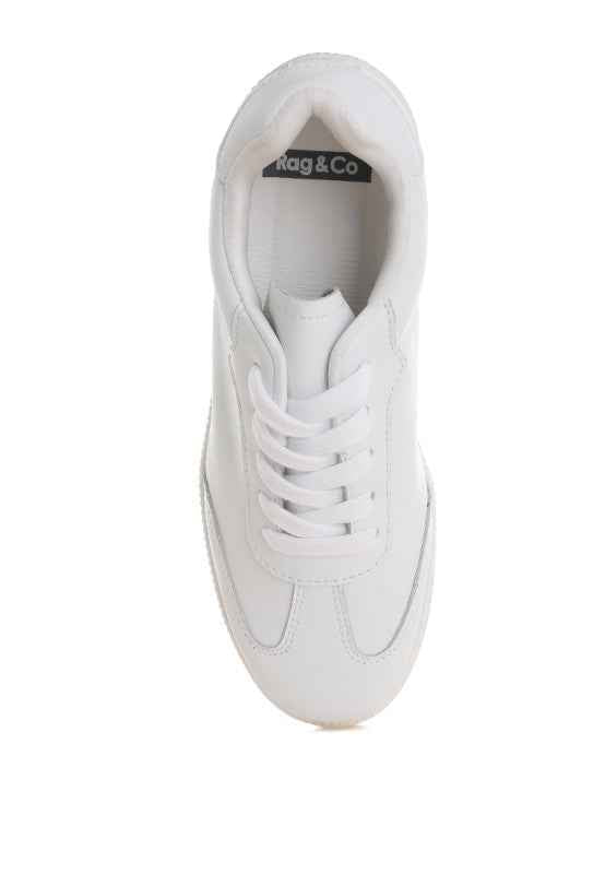 Bostonia Real Leather Casual Sneakers