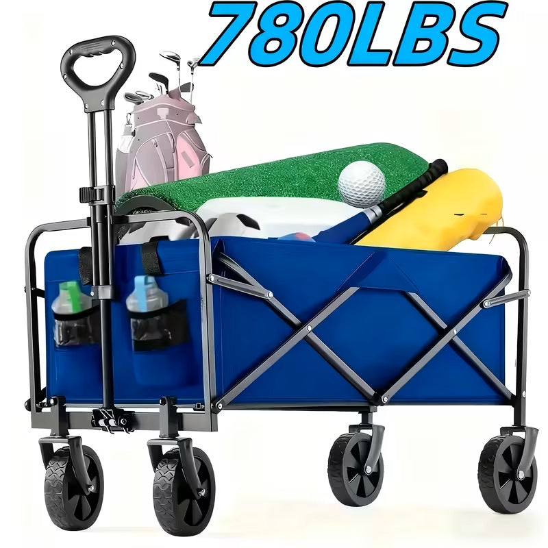 Foldable Utility Wagon - Heavy-Duty All-Terrain Cart (780 Lb) BSDSB