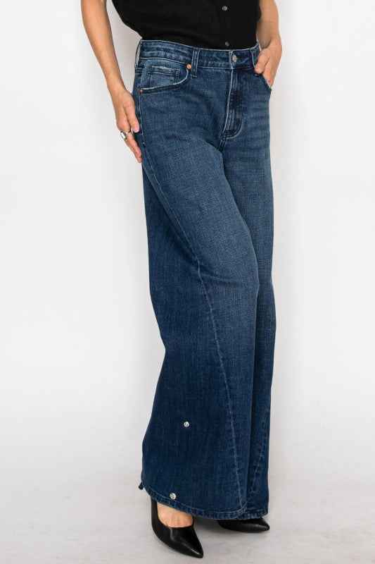 Athena Inseam Transfer High Rise A-Wide Jeans