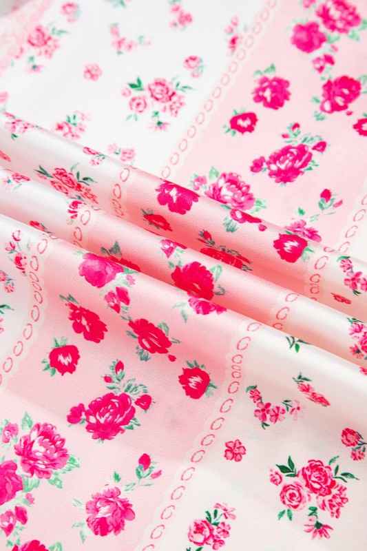 Floral Shirt Satin Tie and Shorts Pajama Set