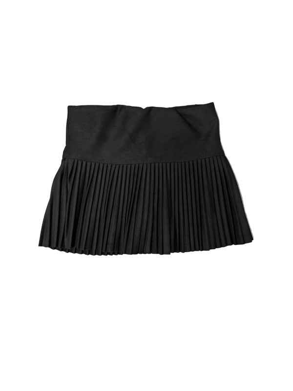 Girls Suede Pleated Skort