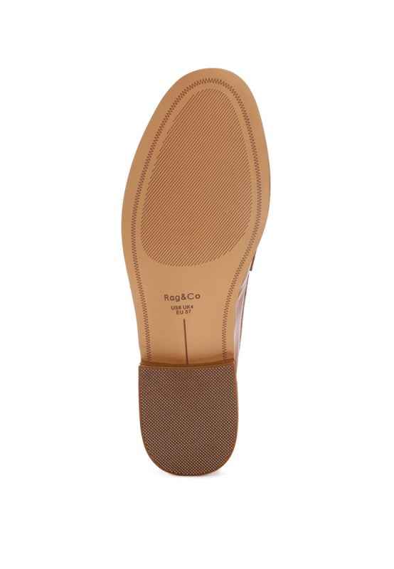 Reiga Low Block Heel Loafers