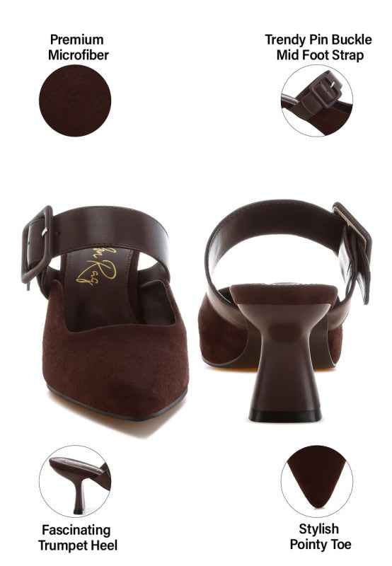 Onagra Microfiber Pointy Slip-On Mules