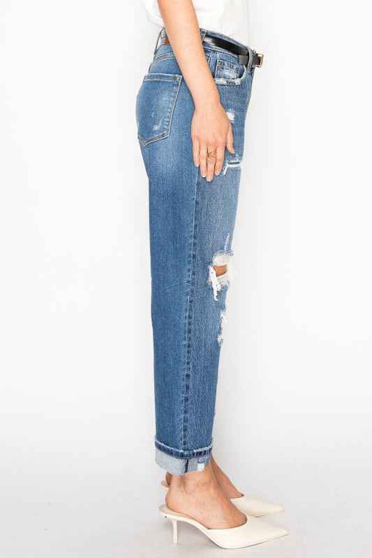*Hybrid* High Rise Straight Leg