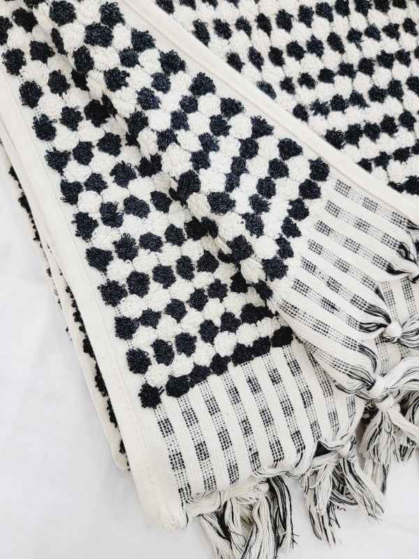 Bath Towels, Organic Turkish Cotton Pom Pom Towels