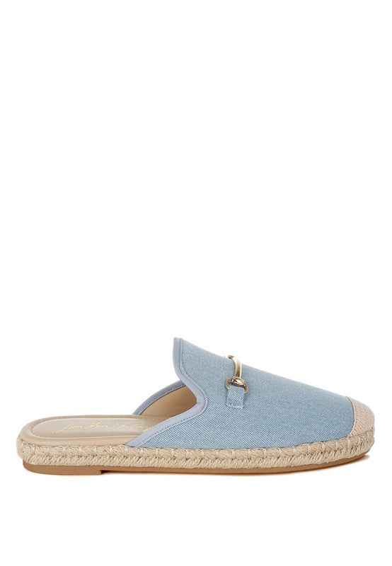Midori Denim Slip-On Mules