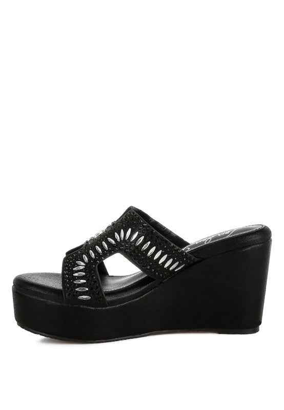 Marnier Diamante & Rhinestone Detail Sandals