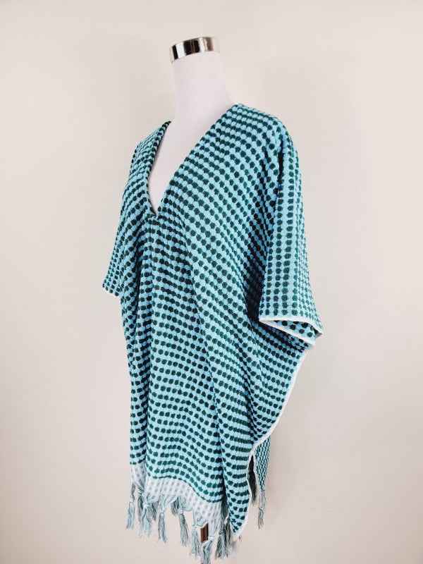 One Size Everyday Cover Up Towel – Beach Perfect , Pom Pom B