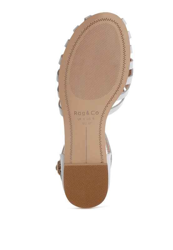 Ramita Horsebit Fringe Flat Sandals