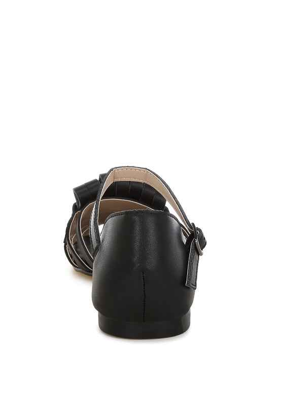 Ramita Horsebit Fringe Flat Sandals