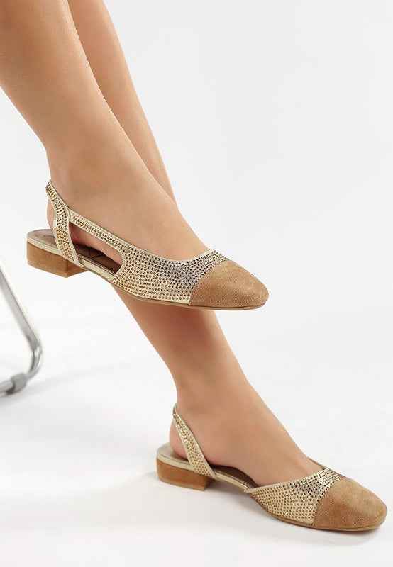 Rerita Rhinestone-Studded Glitter Sandals