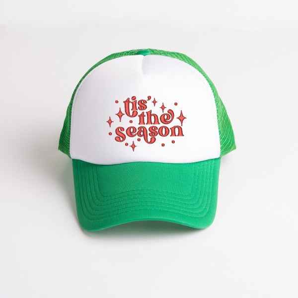 Embroidered Whimsical Tis The Season Foam Trucker