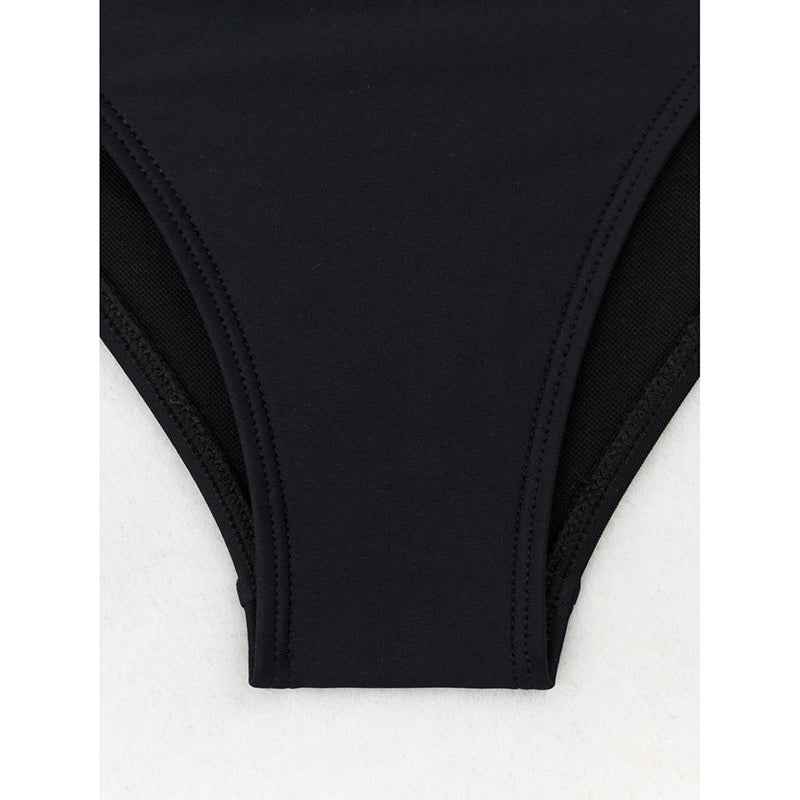 Women's High Waisted Bikini Sets Two Piece Tummy Control Swimsuit Color Block Bathing Suits