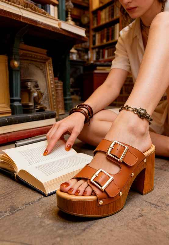 Kenna Dual Buckle Strap Sandals