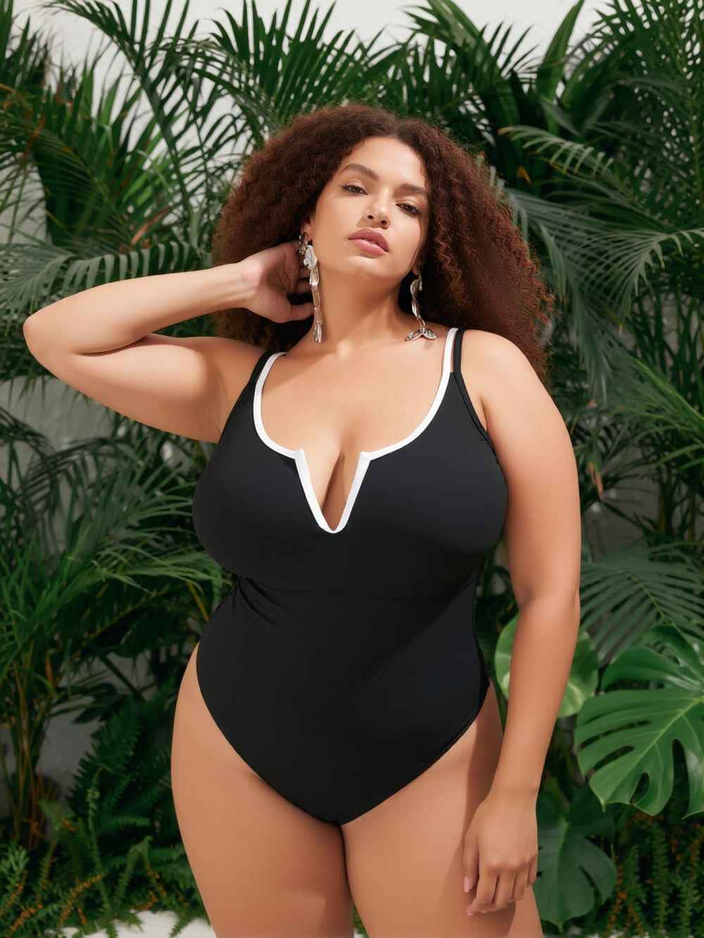 Women's One-piece Casual Swimsuit M121