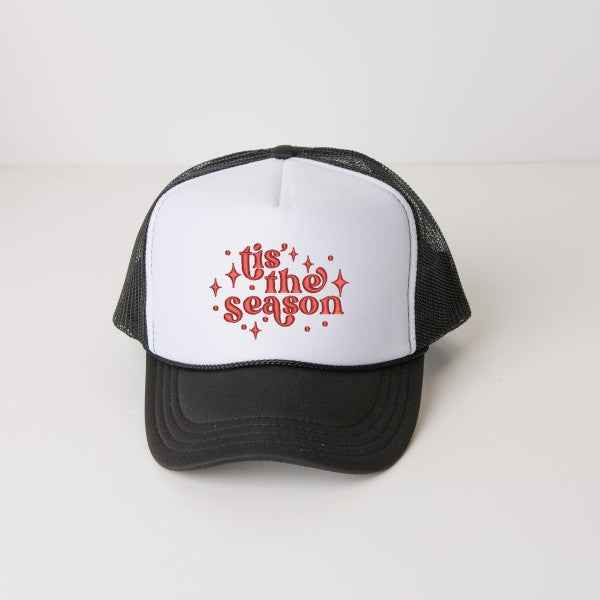 Embroidered Whimsical Tis The Season Foam Trucker