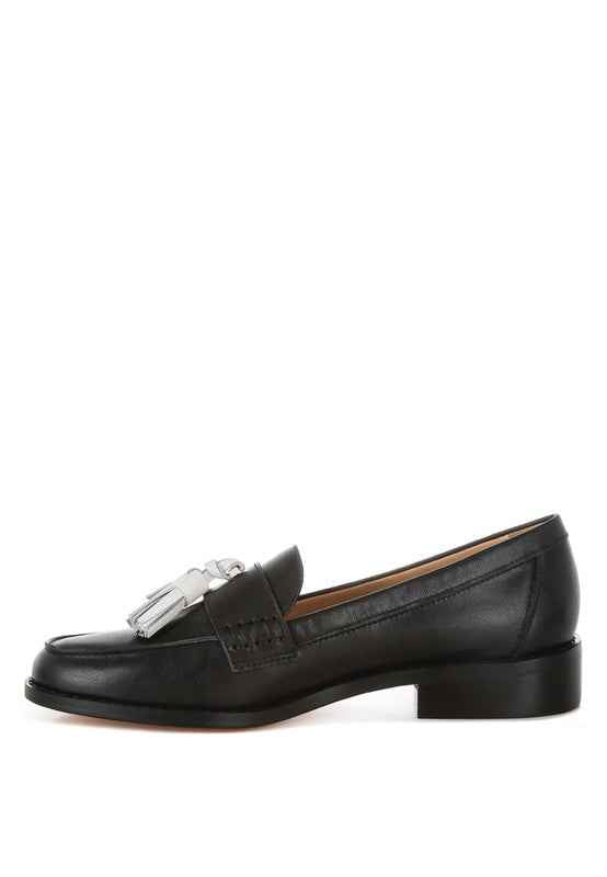 Yelena Real Leather Tassel Loafers