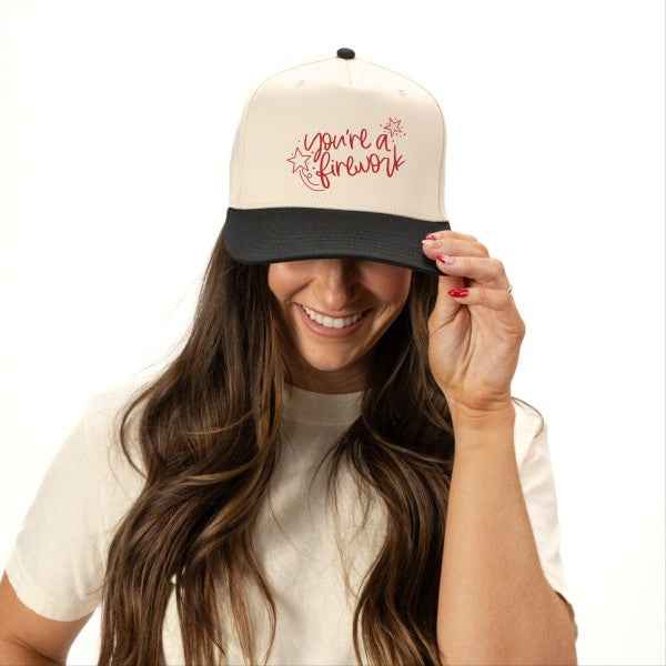 You're A Firework Canvas Trucker Hat