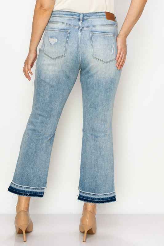 Plus Casey High-Rise Stretch Ankle Straight