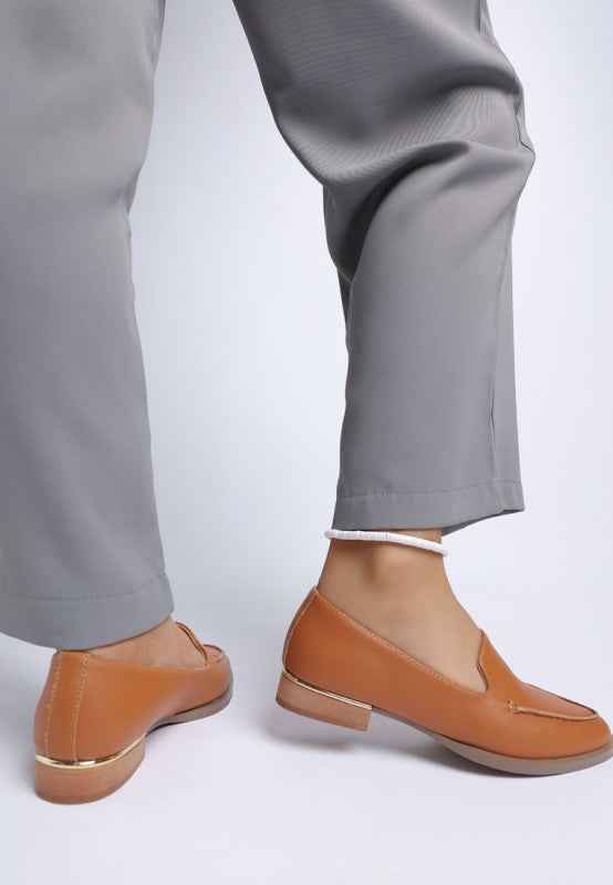 Anna Suede Leather Loafers